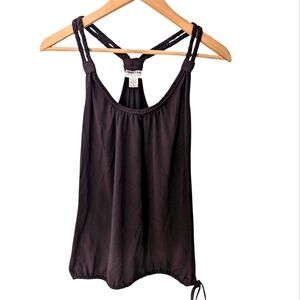 American Rag Brown Women's Sleeveless Top with Braided Straps Size S